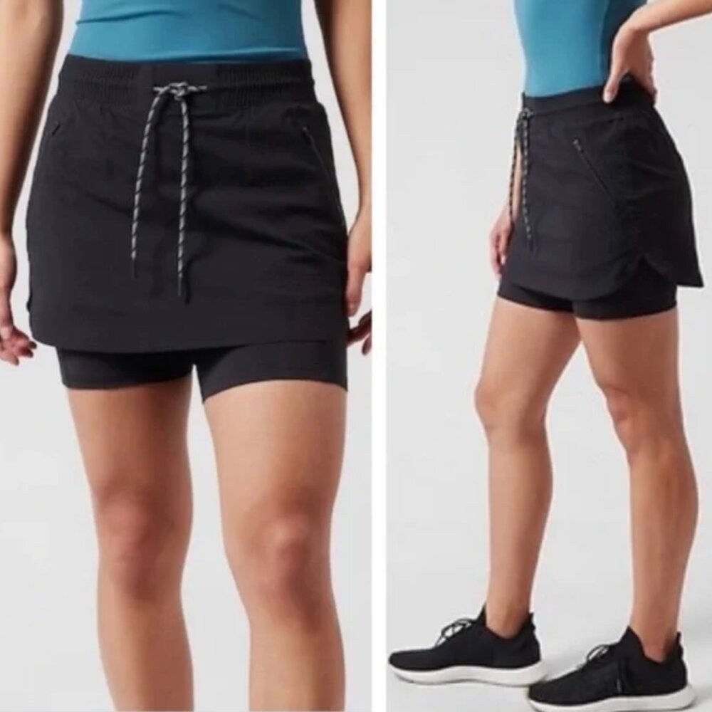 Athleta Trekkie Skort Black Size 10